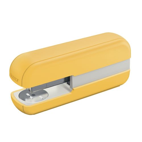 Телбод LEITZ Cosy, за 30 л.(80 г), 40х62х147 мм, телчета 24(26)/6, пластмаса + метал, жълт  — Joya.bg 1