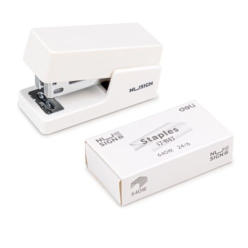 Телбод сет Deli NuSign, NS083, за 12 л.(80 г), телчета 24(26)/6, пластмаса + метал, бял — Joya.bg 1