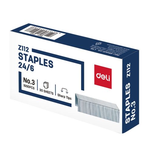 Телчета Deli EZ112, 24/6 (2-30 л.), 1000 бр. 1