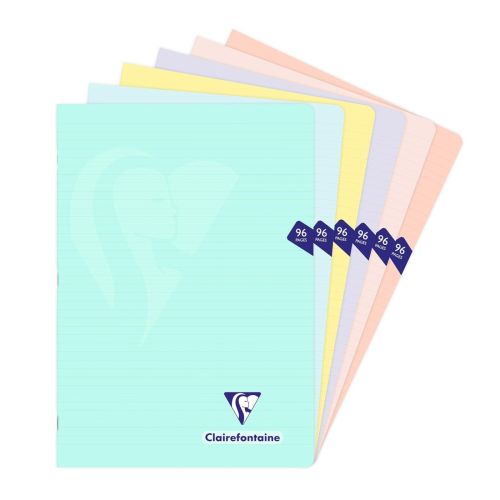 Тетрадка Clairefontaine Mimesys Pastel, А4, 48 л., линиран офсет 90 г, PP подвързия — Joya.bg 1