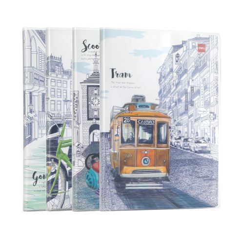 Тетрадка Deli EN317, B5, 252x174 мм, 128 л., линиран офсет 70 г, EVA подвързия — Joya.bg 1