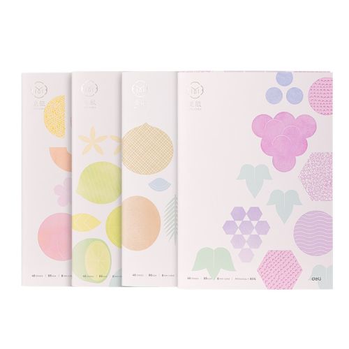 Тетрадка Deli Meliora FB540-Q, B5, 40 л., линиран офсет шамоа 70 г, корица ленен картон — Joya.bg 1