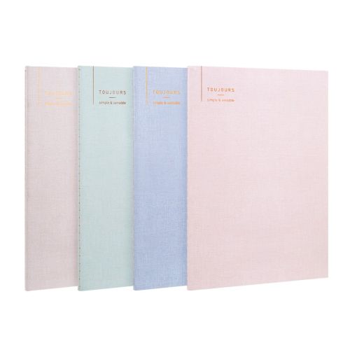 Тетрадка Deli TOUJOURS FB560, B5, 60 л., линиран офсет шамоа 70 г, корица ленен картон — Joya.bg 1