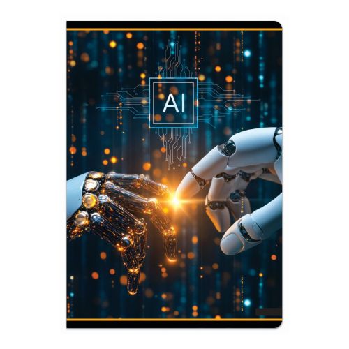 Тетрадка LASTVA AI, A4, 52 л., линиран офсет 80 г, корица 300 г, мат ламинат, UV лак — Joya.bg 1