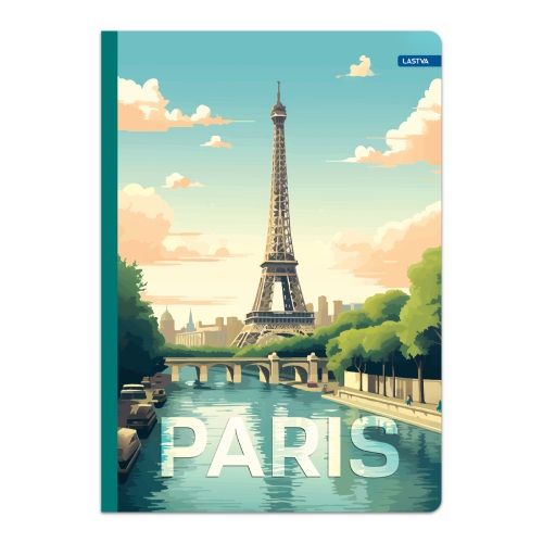 Тетрадка LASTVA CAPITALS, A4, 96 л., линиран офсет 70 г, твърда корица мат ламинат, UV лак — Joya.bg 1