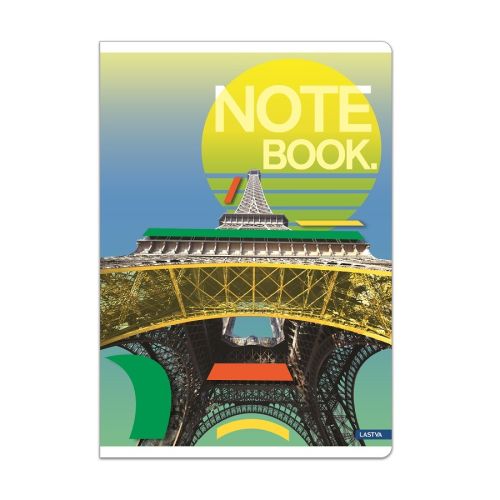 Тетрадка LASTVA City, A5, 52 л., линиран офсет 80 г, корица 300 г, мат ламинат, UV лак — Joya.bg 1