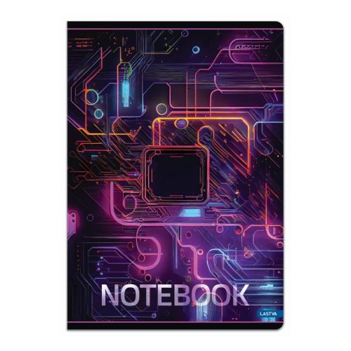 Тетрадка LASTVA MATRIX, A4, 52 л., линиран офсет 80 г, корица 300 г, мат ламинат, UV лак — Joya.bg 1