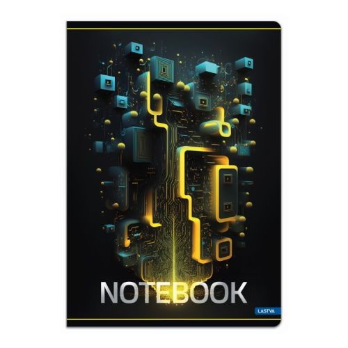 Тетрадка LASTVA MATRIX, A4, 52 л., м.квадр. офест 80 г, корица 300 г, мат ламинат, UV лак — Joya.bg 1