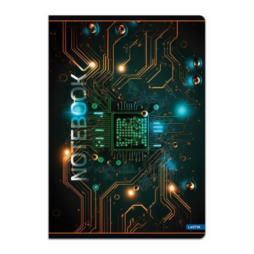 Тетрадка LASTVA MATRIX, A5, 52 л., линиран офсет 80 г, корица 300 г, мат ламинат, UV лак — Joya.bg 1