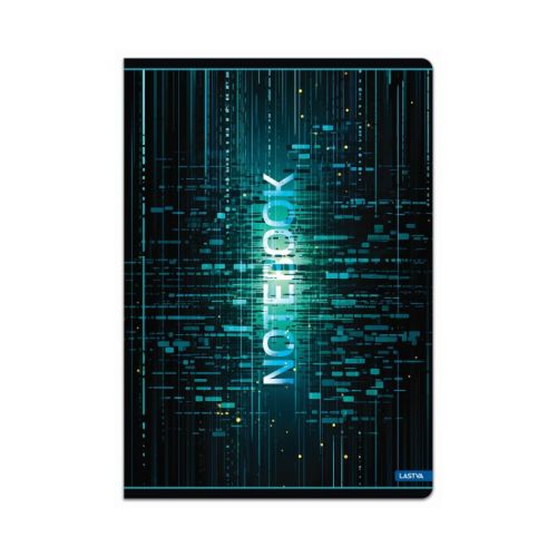 Тетрадка LASTVA MATRIX, A5, 52 л., м.квадр. офест 80 г, корица 300 г, мат ламинат, UV лак 4