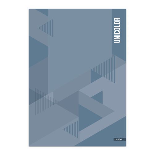 Тетрадка LASTVA Unicolor, A4, 200 л., линиран офсет 70 г, твърда корица мат ламинат 1