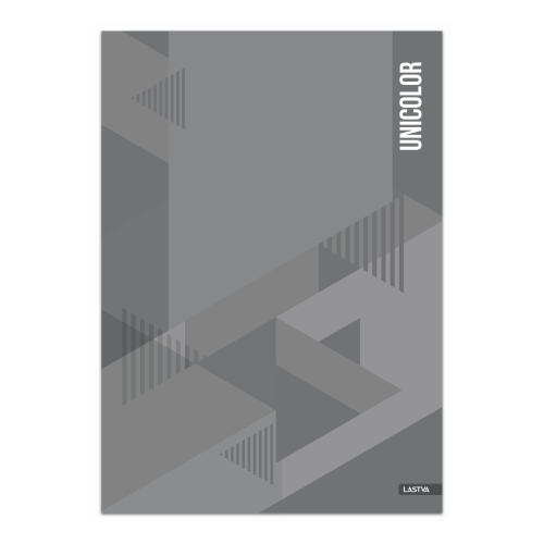 Тетрадка LASTVA Unicolor, A4, 300 л., линиран офсет 70 г, твърда корица мат ламинат 1