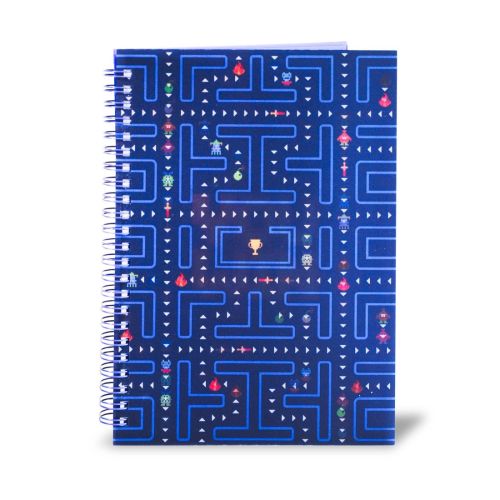 Тетрадка със спирала PIGNA Electronic Games, А5, 160 л, линиран офсет 80 г, твърда корица, 3D ефект — Joya.bg 1