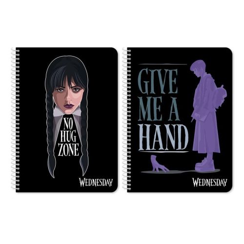 Тетрадка със спирала WEDNESDAY 2, А4, 60 л., линиран офсет 70 г, 2 теми, корица картон — Joya.bg 1