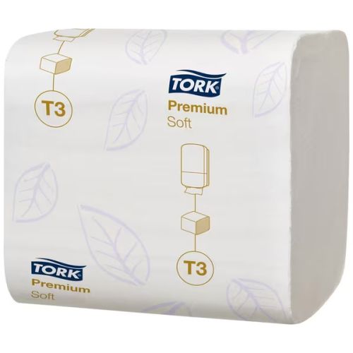 Тоалетна хартия Tork Extra Soft Folded на пачки, T3, 2 пласта, 19х11 см, 252 къса 1