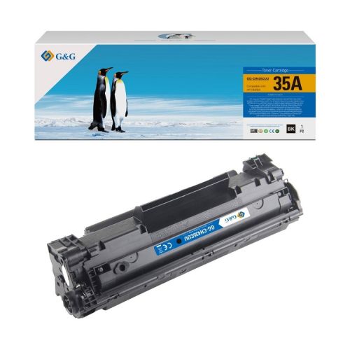 Тонер касета G&amp;G Black CE285A/CE278A/CB435A/CB436A/CRG-725, унив., съвместима за HP/Canon, 2000 к. — Joya.bg