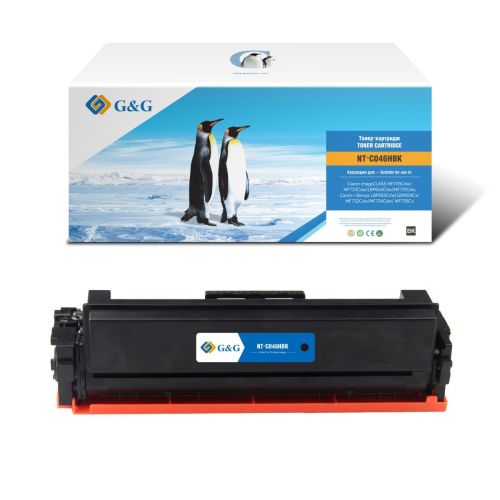 Тонер касета G&amp;G Black CRG-046H, съвместима с Canon LBP654Cdw/MF731Cdw/735/i-SENSYSMF732Cdw, 6300 к.