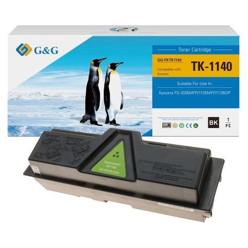 Тонер касета G&amp;G Black TK-1140, съвместима с KYOCERA MITA FS 1035 MFP/1135 MFP, 7200 к.