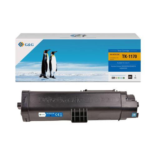 Тонер касета G&amp;G Black TK1170, съвместима с KYOCERA Ecosys M2040DN/M2540DN/2640IDW, 7200 к.