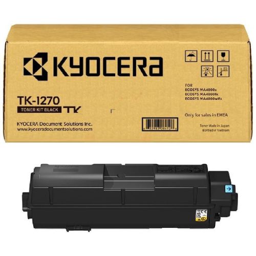 Тонер касета KYOCERA Black TK-1270 за ECOSYS MA4000x/fx/wifx, 10000 к.