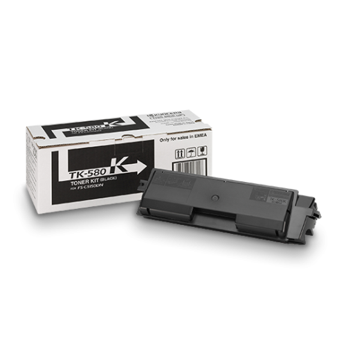 Тонер касета KYOCERA Black TK-580K за FS-C5150DN/ECOSYS P6021cdn, 3500 к.