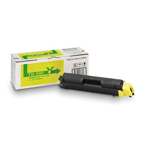 Тонер касета KYOCERA Yellow TK-580Y за FS-C5150DN/ECOSYS P6021cdn, 2800 к.