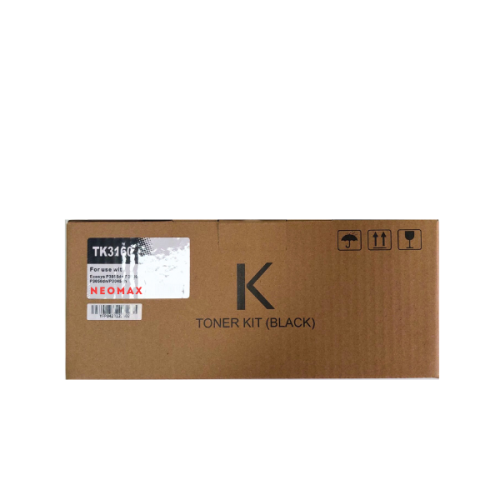Тонер касета Neomax Black TK3160BK, съвместима с KYOCERA Ecosys P3045dn/50dn/55dn/60dn, 12500 к.