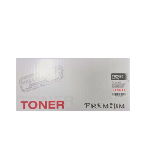 Тонер касета Neomax Black TN2420 с чип, съвместима с Brother DCP-L25XX/HL-L23XX/MFC-L27XX, 3000к.