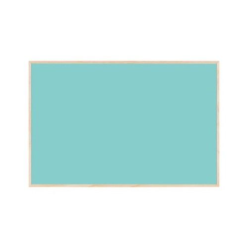Цветна магнитна дъска Bi-Office CARIBE, 600х400 мм, цвят кариби, дървена рамка — Joya.bg 1