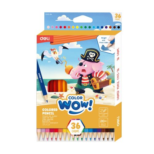Цветни моливи Deli Color wow! EC143-36, шестоъгълно тяло, 36 цвята — Joya.bg 1