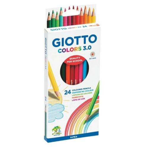 Цветни моливи GIOTTO COLORS 3.0, шестоъгълно тяло, 24 цвята 2