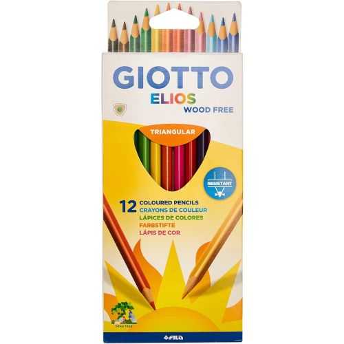 Цветни моливи GIOTTO ELIOS, триъгълно тяло, 12 цвята 1
