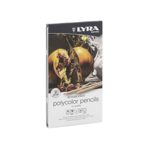 Цветни моливи LYRA Rembrandt Polycolor, метална кутия, 12 цвята 1