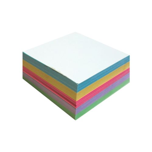 Цветно кубче RedH, 85х85 мм, 405 л., офсет, подлепено, микс 4 цвята — Joya.bg
