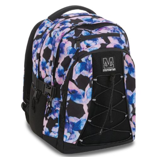 Ученическа раница MITAMA #BDBF FloralBeat, за момиче, 4 отделения, USB Port