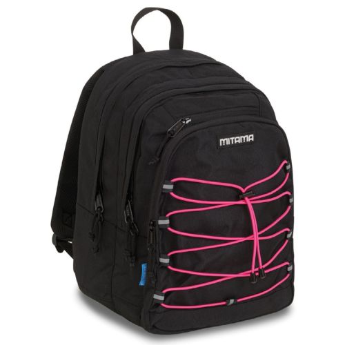 Ученическа раница MITAMA Flexer Pulse, унисекс, 3 отделения, черна