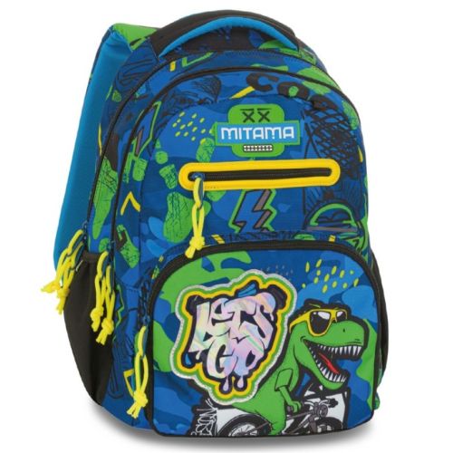 Ученическа раница MITAMA New Plus CoolDino, за момче, 4 отделения 1