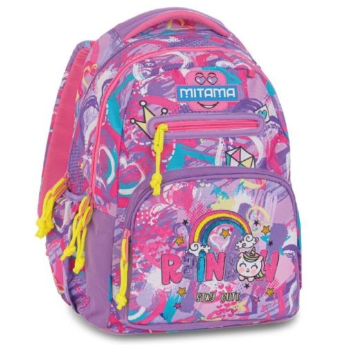 Ученическа раница MITAMA New Plus Rainbow, за момиче, 4 отделения 1
