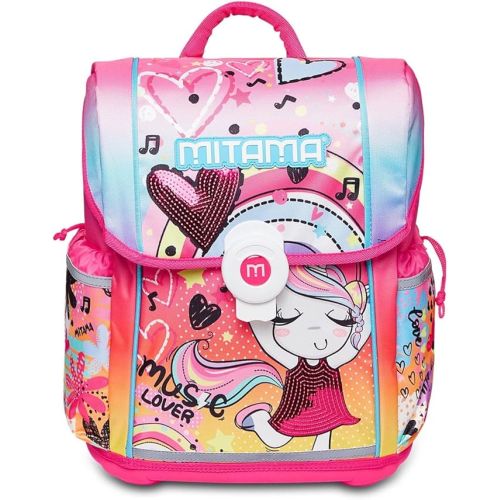 Ученическа раница MITAMA Upside Music Lover, за момиче, 2 отделения 1
