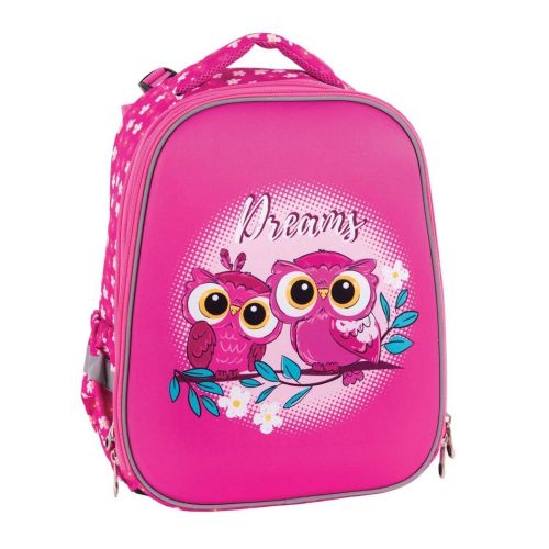 Ученическа раница PULSE Anatomic Cube Pink Owl, 2 отделения — Joya.bg 1