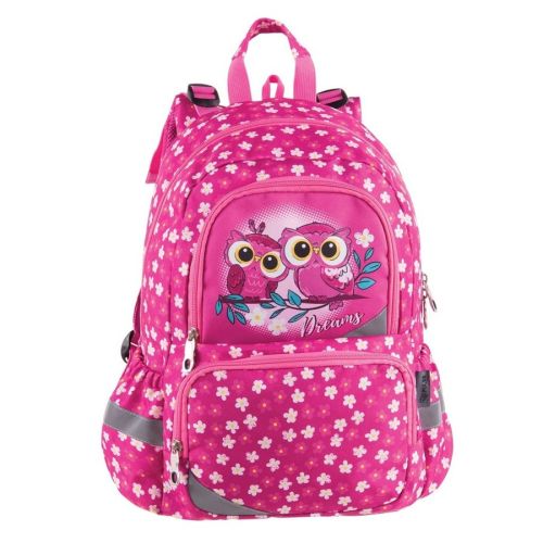 Ученическа раница PULSE Anatomic Pink Owl, 3 отделения 1