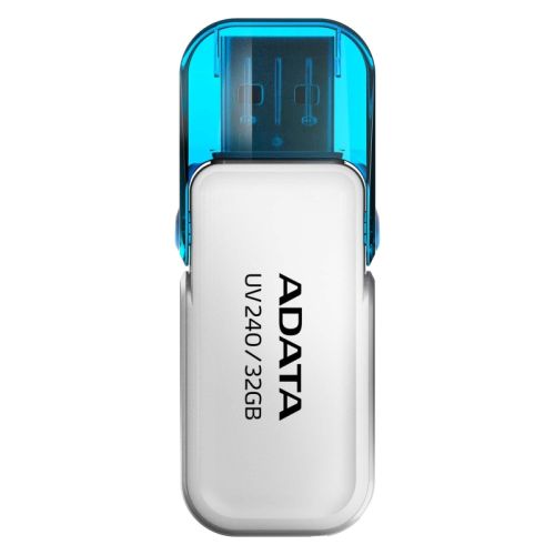 USB флаш памет ADATA UV240, 32GB, USB 2.0, Type-A, бяла 1