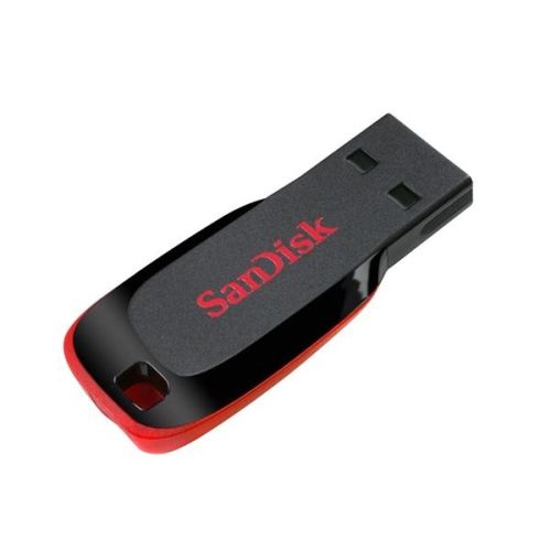 USB флаш памет SanDisk Cruzer Blade, 64GB, USB 2.0 Type-A, черна