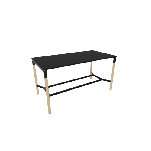 Висока маса CS5040 RC, А-крака с квадратен профил, черни, 2000х900х1060 мм, Fenix NTM 25 мм, зелен — Joya.bg 1