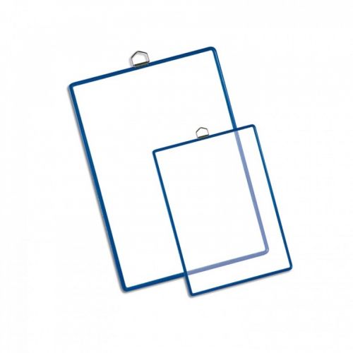 Висящи джобове за окачване Djois, PVC, А3, синя рамка, опаковка 5 бр. — Joya.bg