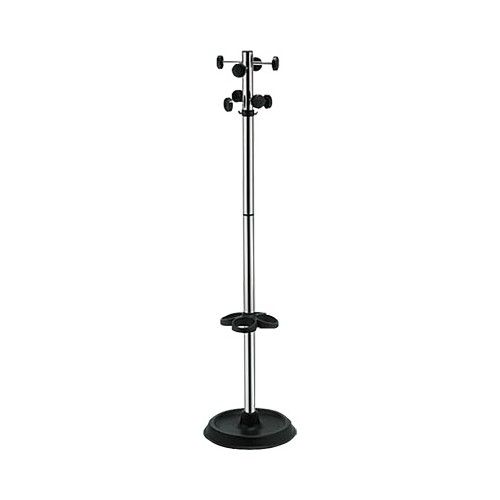 Закачалка Rado, стояща, Ø430 мм, H1730, поставка за чадъри, метална, с хромирано покритие — Joya.bg 1