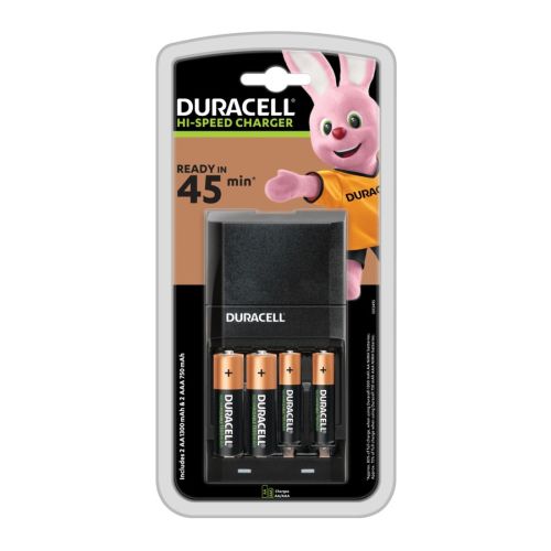 Зарядно устройство Duracell CEF27, бързозареждащо, за 2 бр. AA + 2 бр. AAA  — Joya.bg