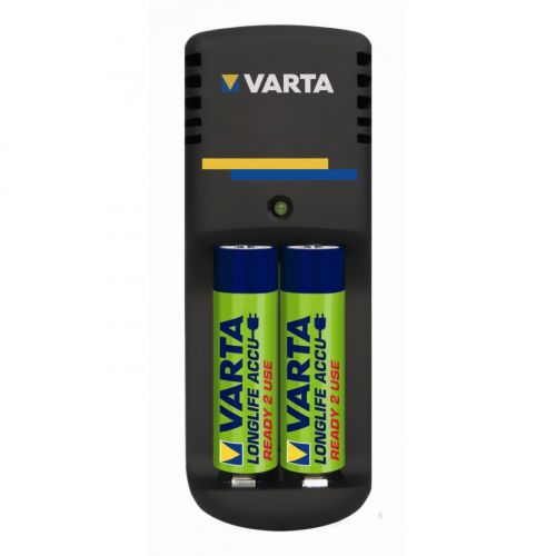 Зарядно устройство за батерия VARTA АА, 2100 mAh, с 2 гнезда и 2  батерии — Joya.bg