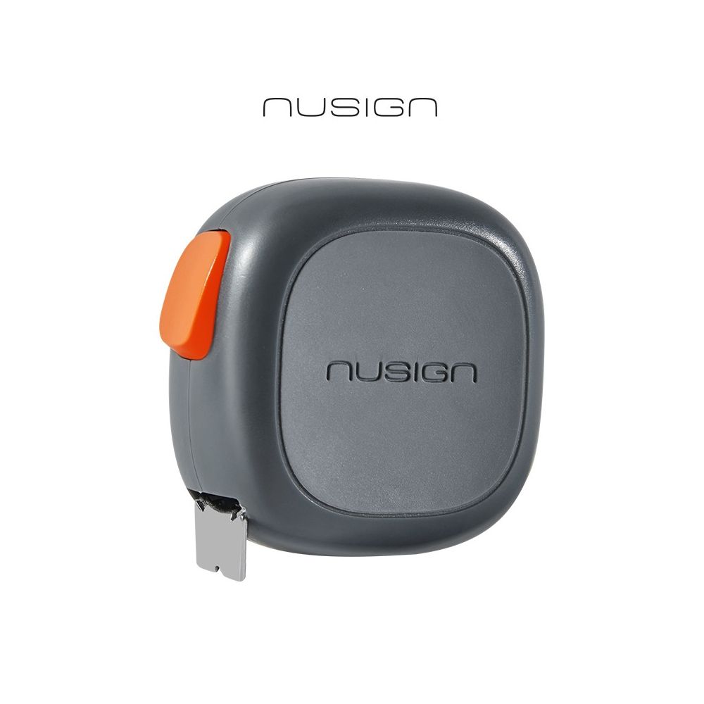 Ролетка Nusign ENS092-GY, кръгла, 3 м х 16 мм, сива