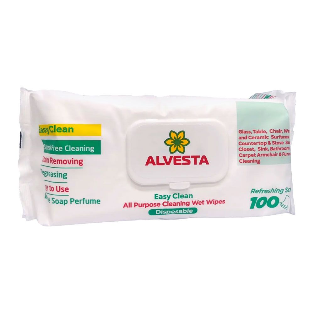 Мокри кърпи Alvesta XXL White soap, универсални, 21х24 см, 100 бр.